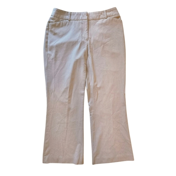 Apostrophe Beige Wide Leg Pants Size 8 Petite - Picture 1 of 10